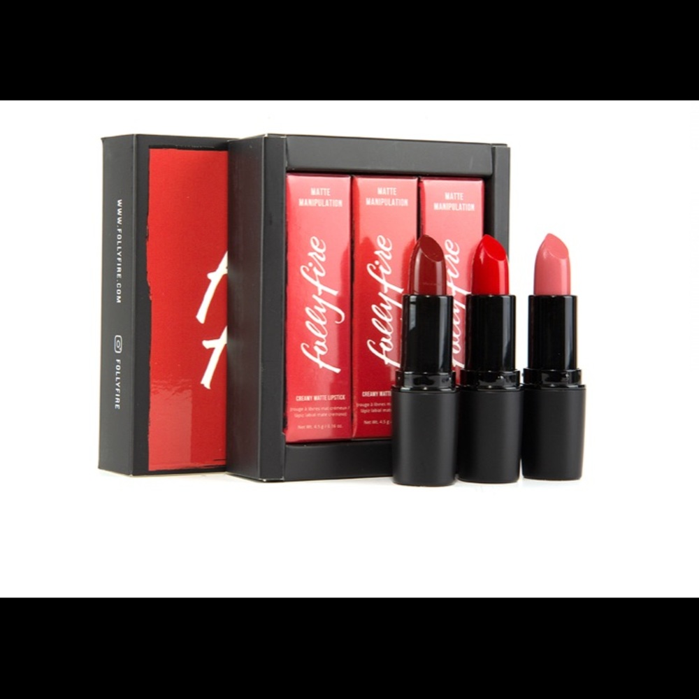 Folly Fire: Expensive Habits Lipstick Trio